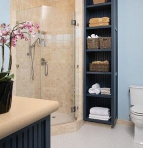 partitioning storage space in your bathroom